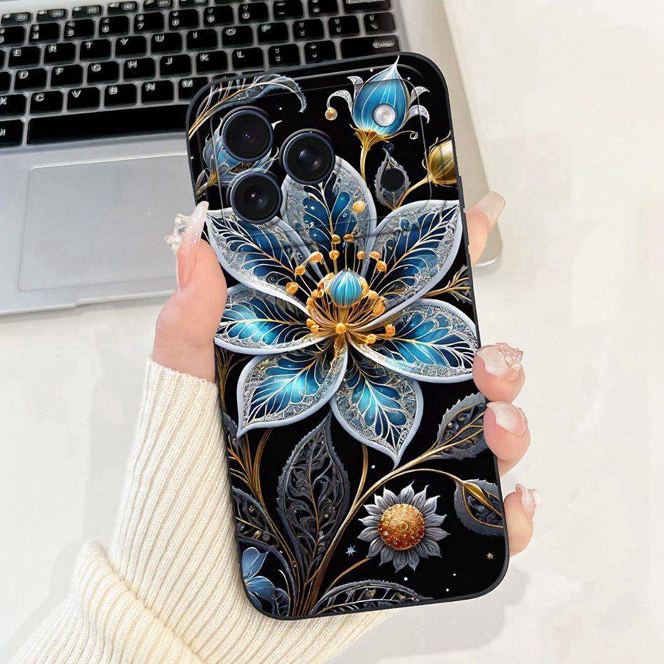 Beautiful Floral Phone Case For iPhone 17 Pro Max 17 Air Soft Silicone Shockproof Cases For iPhone17 17Pro 17Air Cover Bumpers