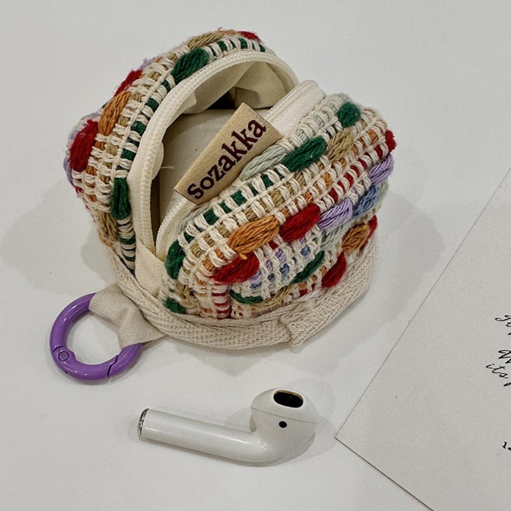 

Чехол для наушников Ретро сумка для наушников Мини-портмоне для ключей Сумка для ключей Прекрасный мини-чехол для наушников Кабель для передачи данных