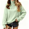 Women's Color Turtleneck Top Casual Fashion Base Layer
