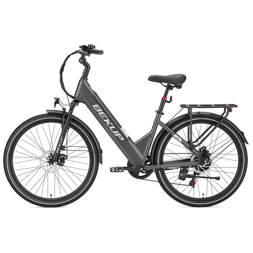 BEKUP V1 City Commuting Electric Bicycle 26 Inch Tires 36V 14.5AH Battery 250W Motor 125KG Max Load 75KM Max Range E-Bike For Unisex