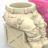 Flower Pots Silicone Mold Pants Shaped Vase Candle Pen Holder Mould Decorations