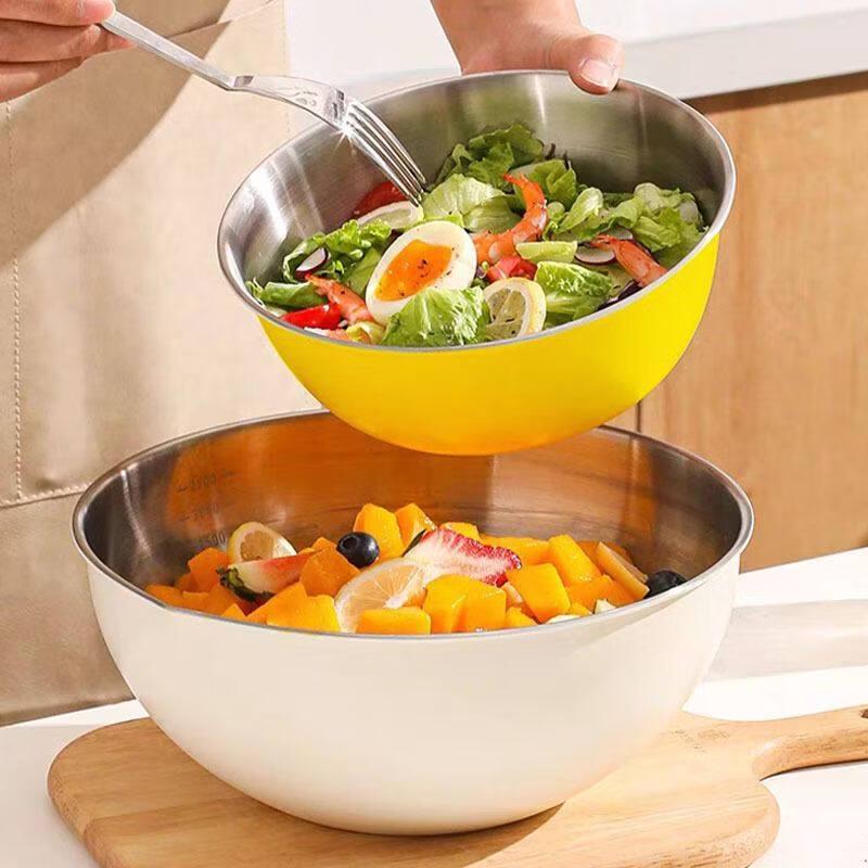 ZISIZ Food-Grade Stainless Steel Bowl