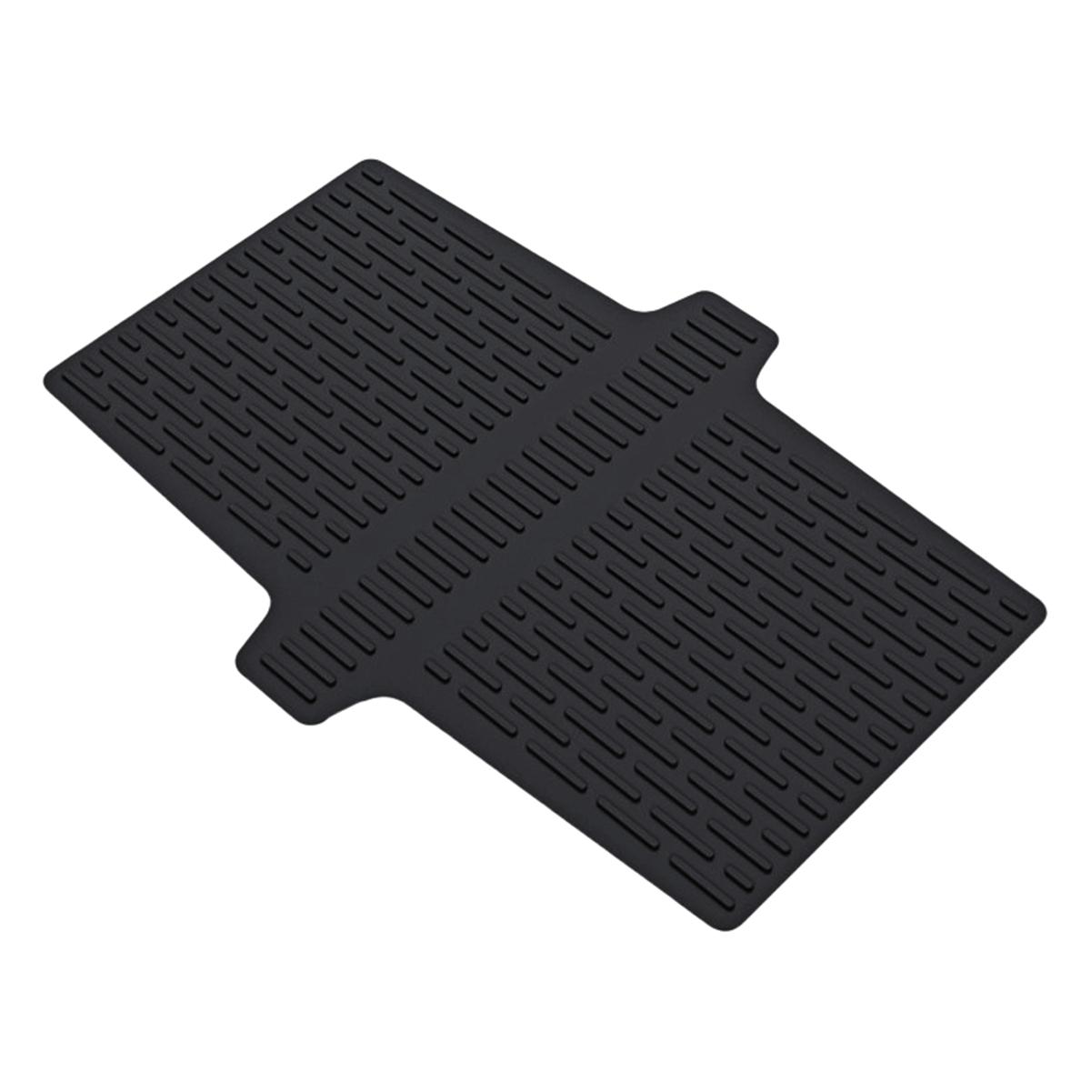 

Dishwasher Safe Black Silicone Sink Mat Double Sink Cover Easy To Clean Fresh Kitchen Atmosphere Dishwashing Area чорний