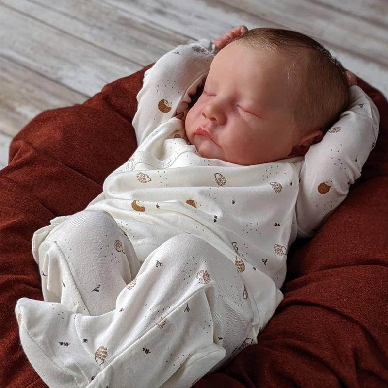 Levi Reborn Baby Doll: 17" Soft Vinyl Doll for Early Education.