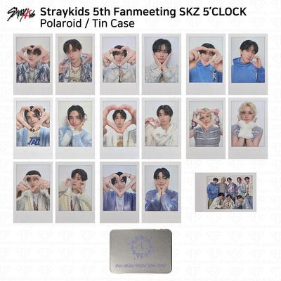 Stray Kids 5. Fantreffen SKZ 5'CLOCK Offizielle MD Blechhülle Polaroid KPOP K-POP