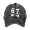 Sun Hat Cotton Baseball Cap 67 Print Breathable For Daily Use For Outdoor Activities