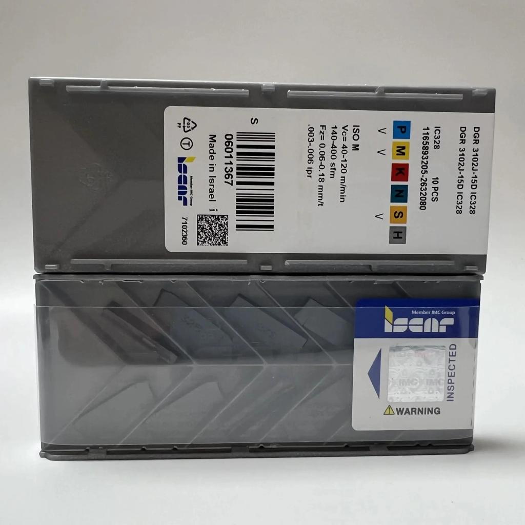 ISCAR / DGR3102J-15D IC328 /Industrial indexable carbide inserts 10 Pcs