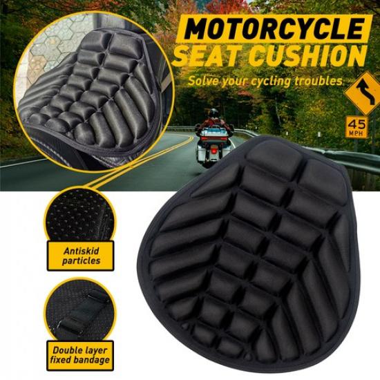 Motorcycle Gel Seat Cushion Comfort Pillow Pad Cover Pressure Relief
