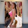 Vintage Metal Wall Art Sign D Retro Street Fashion Iron Plaque X Inches for Women Room Decor