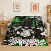 Kpop Stray Kids Music Star Flannel Blanket Soft Warm Throw Blanket for Bedroom Living Room Bed Travel Camping Picnic Gift