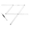 34cm Scale Drawing Ruler Pantograph Folding Ruler Reducer Enlarger Tool Craft, White, 20mm