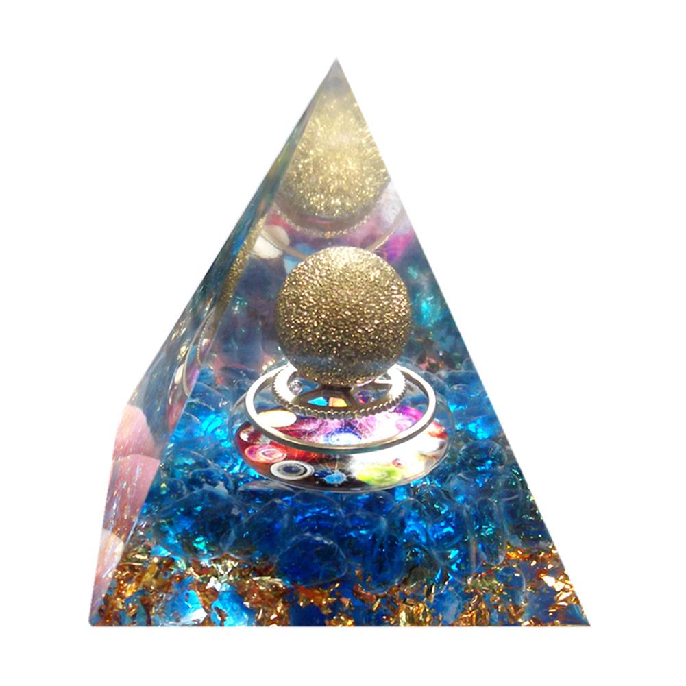 Naturstein Orgonit Pyramide Heilkristalle Energie Reiki Chakra Multiplikator Amethyst Meditation Glücksbringer Sammelstein Kunst