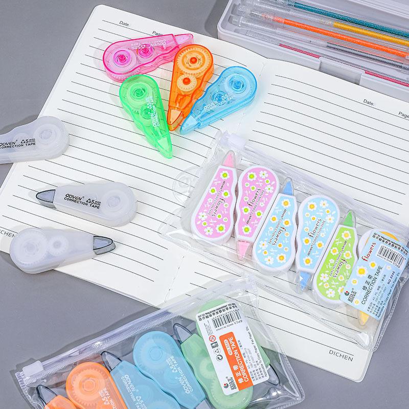 6 Pcs/set Cute Mini Morandi Color Correction Tape Kawaii Small Portable Writing Correct Tape Tool School Student Stationery