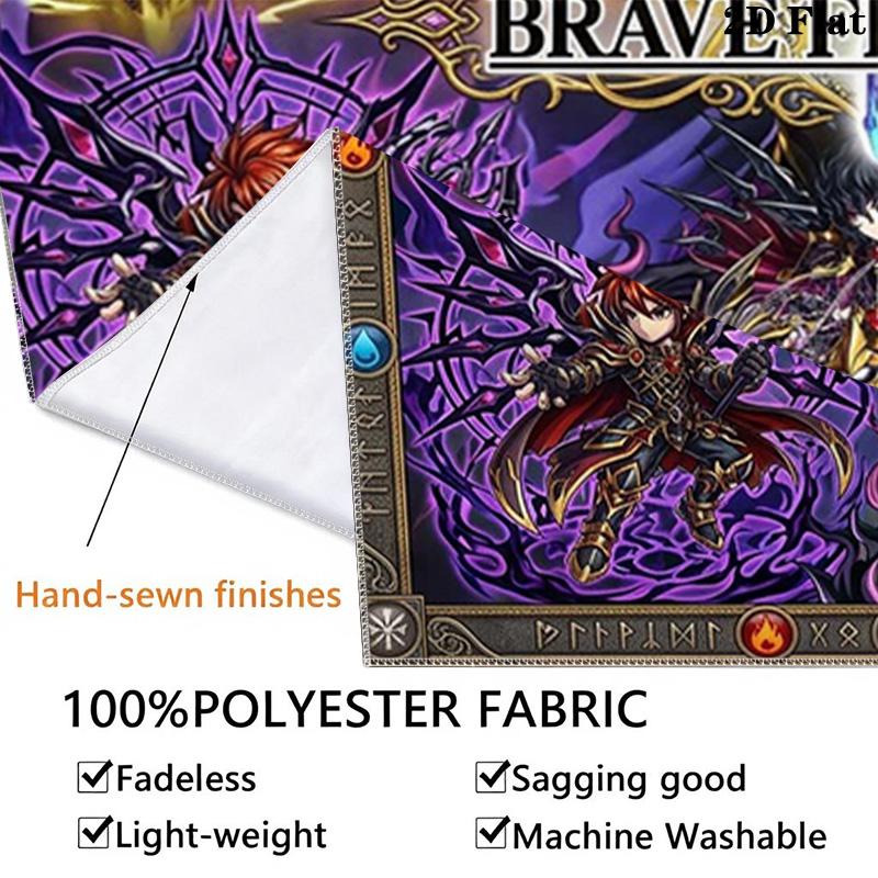Brave Frontier Wall Tapestry Aesthetic Wall Hanging Printed Fabric Blanket Decorative Tapestries for Bedroom Living Room Home Decor