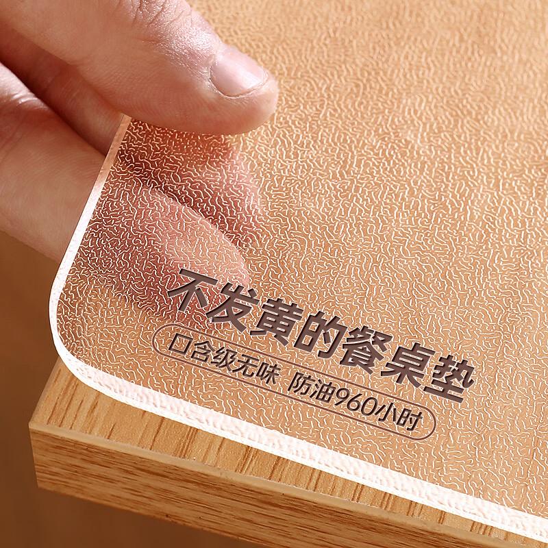 Zunwei Transparent PVC Table Protector Mat