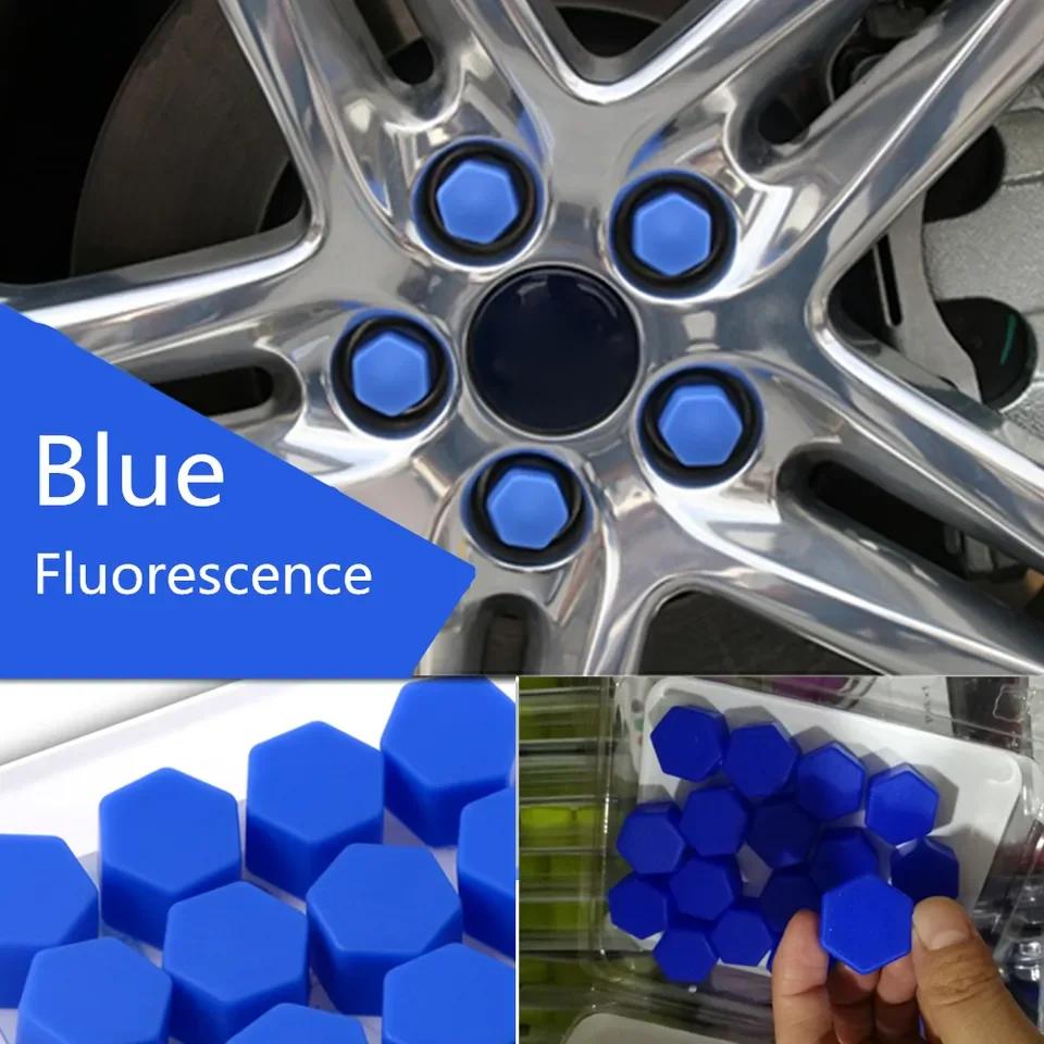 20Pcs/set Silicone Car Tyre Wheel Hub Covers Protection Caps 19/21mm Wheel Nuts Wheel Hub Screw Protector Dust Proof Bolt Cover