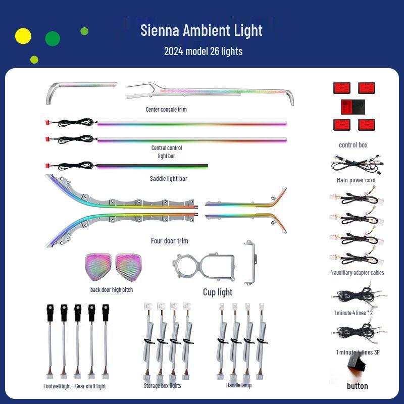 Ambient Lighting Kit for 2024-2025 Toyota Sienna