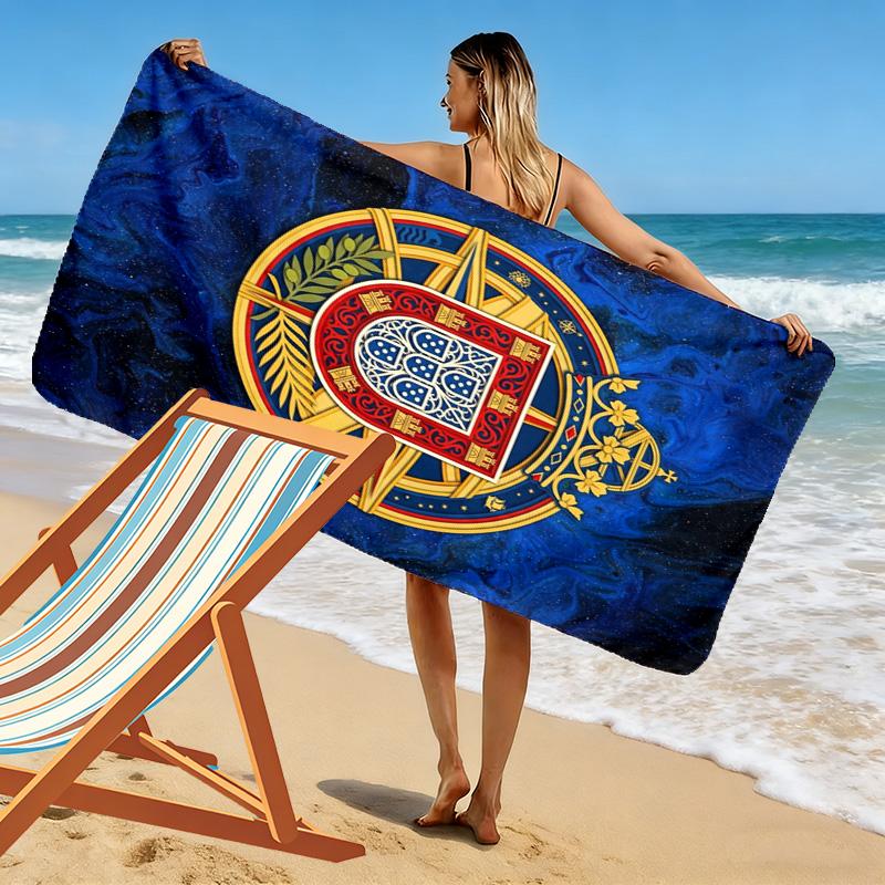 Royal Heraldry Celtic Artistry beach towel beach Beach towel for vacation photos swim seaside quick-drying swim towel Outdoor picnic beach mat beach