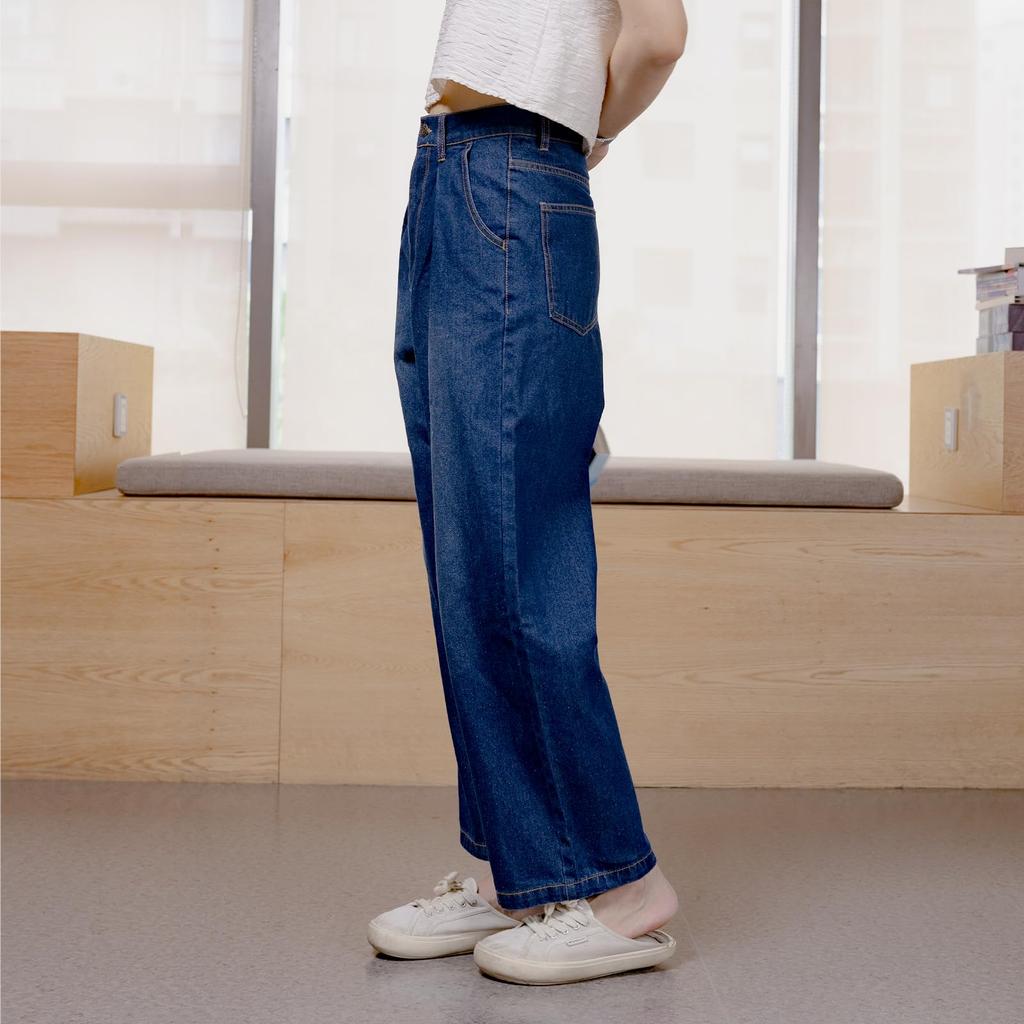Denim Long Loose Perfect for Everyday and [iito.seasons] Women's Wide-Leg Jeans, Straight-Sleeve Pants, Length, Fit, Casual, Stylish, Commuting, Wear,