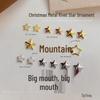 3D Hollow Gold & Silver Five-Pointed Star Metal Rivets for Christmas Nail Art