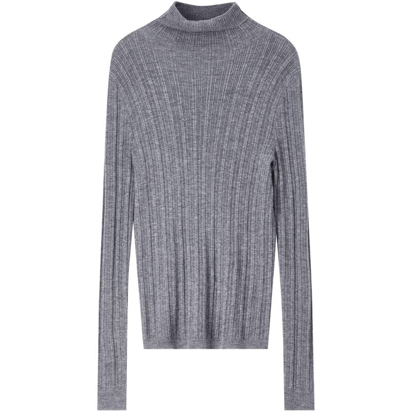 Women's Anti-Pilling Ribbed High-Neck Knit Top