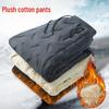 Men's Waterproof, Warm Lamb Fleece Pants - Loose Fit, Plus Size, Straight-Leg, Autumn/Winter Essentials