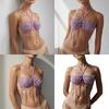 Beaded Body Chain Bra Multilayer Beaded Chest Chain Body Accessories Jewelry for Women Nightclub Raves Body Jewel