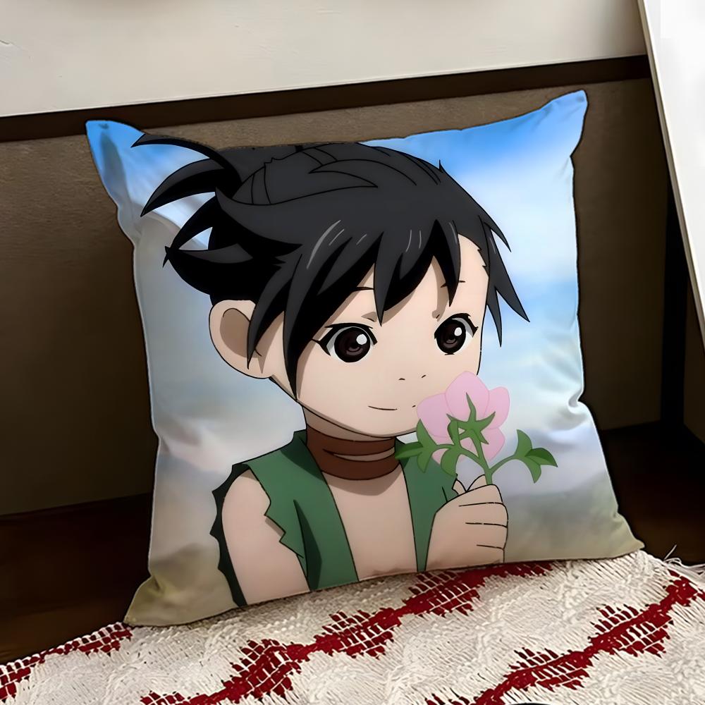 Cartoon DDororo Cushion Cover Reversible Soft Durable Pillow Cover Home Car MultiScene Use for Daily Comfort