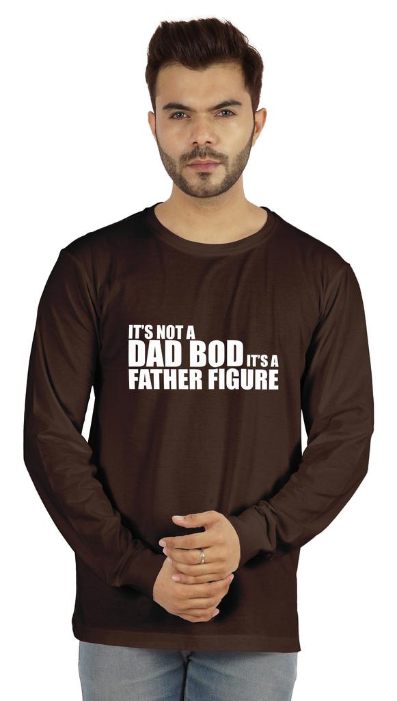 Inkmeso Mens Tshirt   Its Not A Dad Bod Its A Father Figure   Funny Quotes Daddy Tee