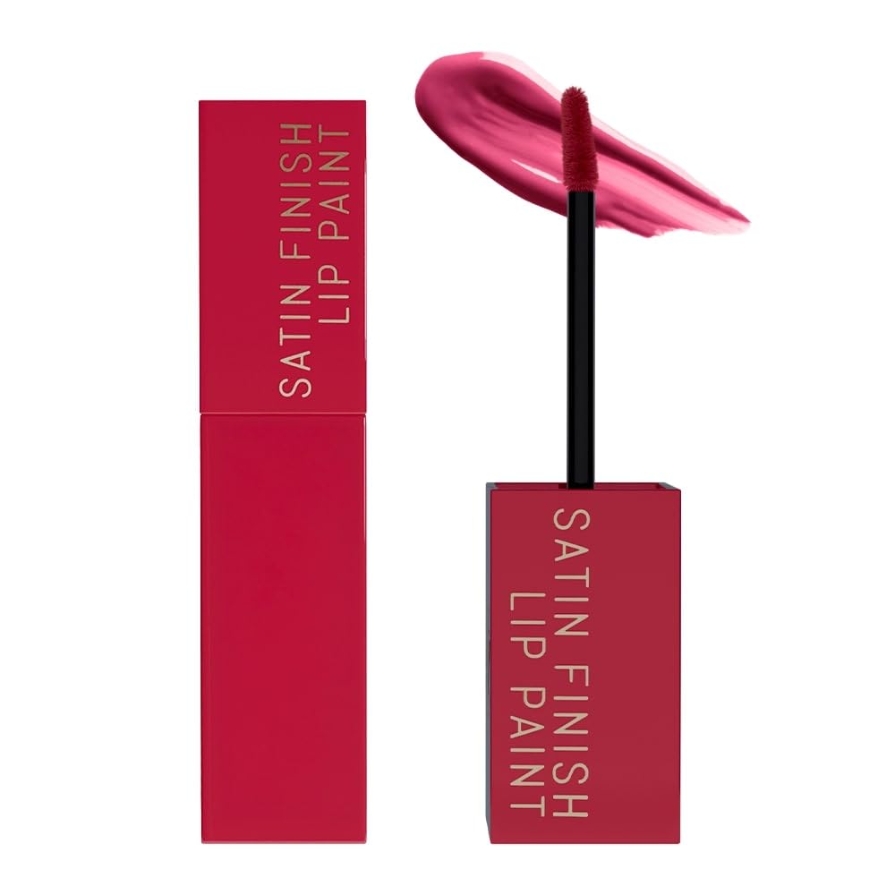

Daily Life Forever52 Satin Finish Lip Paint | Long-Lasting 16-Hour Wear | Moisturizing, Lightweight | Glossy, Smooth & Plump Lips (Wine Glaze 09,