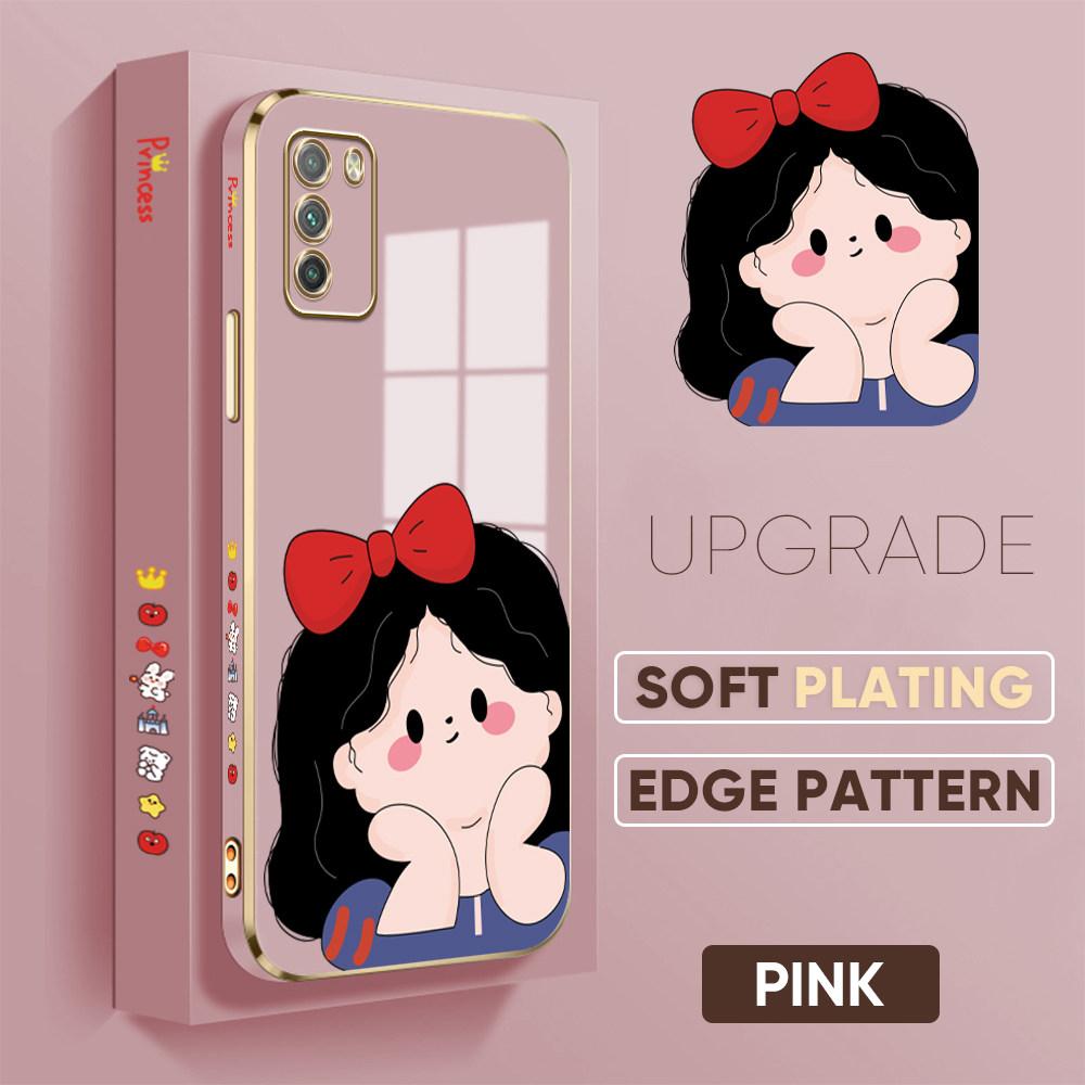 Colorful Printing Patterns Square Edge Pattern Casing Plated Phone Shell Luxury Plating Soft Phone Case for Huawei Honor Xiaomi Redmi