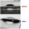 For Volkswagen VW Tiguan 2017-2024 Door Handle Cover Decoration Carbon Fiber Color Modify Refit Chrome Trim Protection Sticker