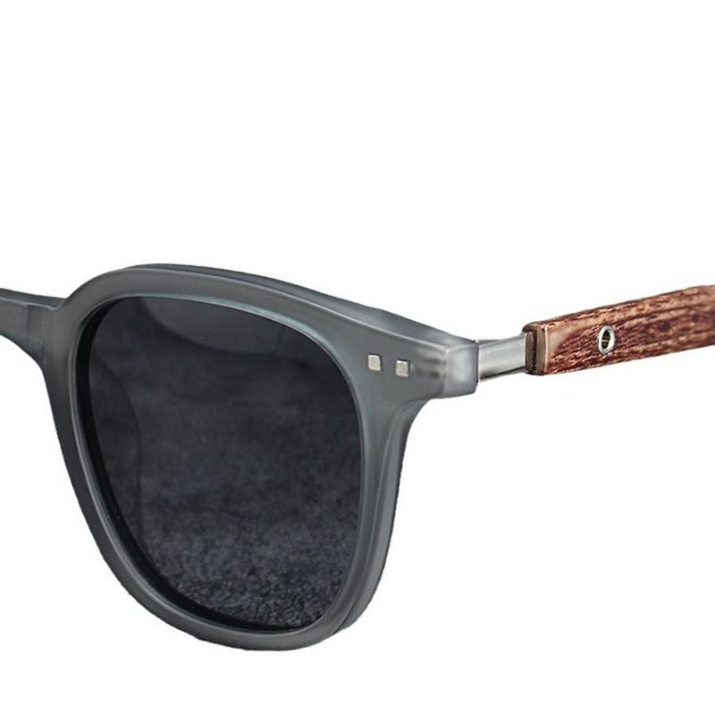 Classic Wood Grain Mirror Legs Sunglasses Men's Square Sun Glasses Women's Elegant Eyewear UV400 UV400