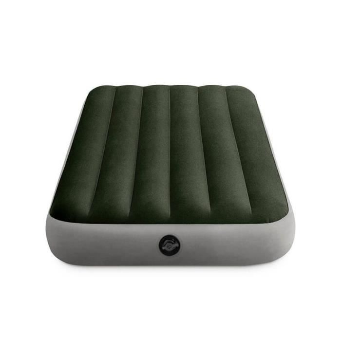 Matelas D'air - Intex - Prestige Downy - 191x152x22 Cm - PVC - Vert