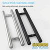 Thick Door Handles Stainless Steel Doors Pull Handle New Shower Door Handle  Hardware Fittings