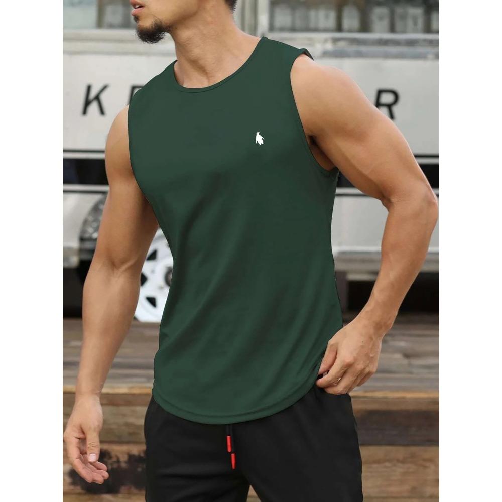 Men'S Vest, Casual with 3D Printed White Leisure Pattern, Ideal for Summer Outdoor Leisure Sports And Seaside Vacations