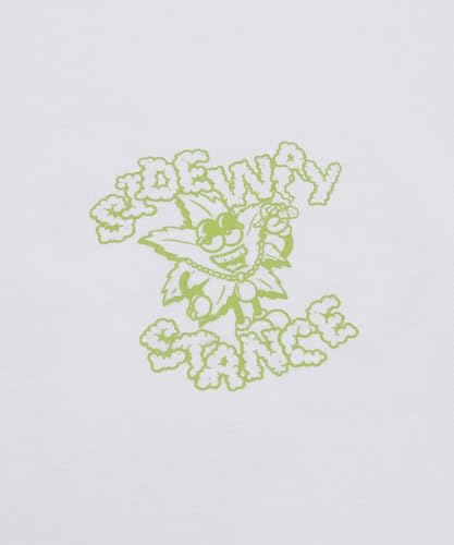 IMPROMES Casual SIDEWAYSTANCE Leaf Short Sleeve T-Shirt, Men's, Red