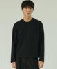 Liua [Premium Cp30] Crop Long Sleeve Tee (Black)