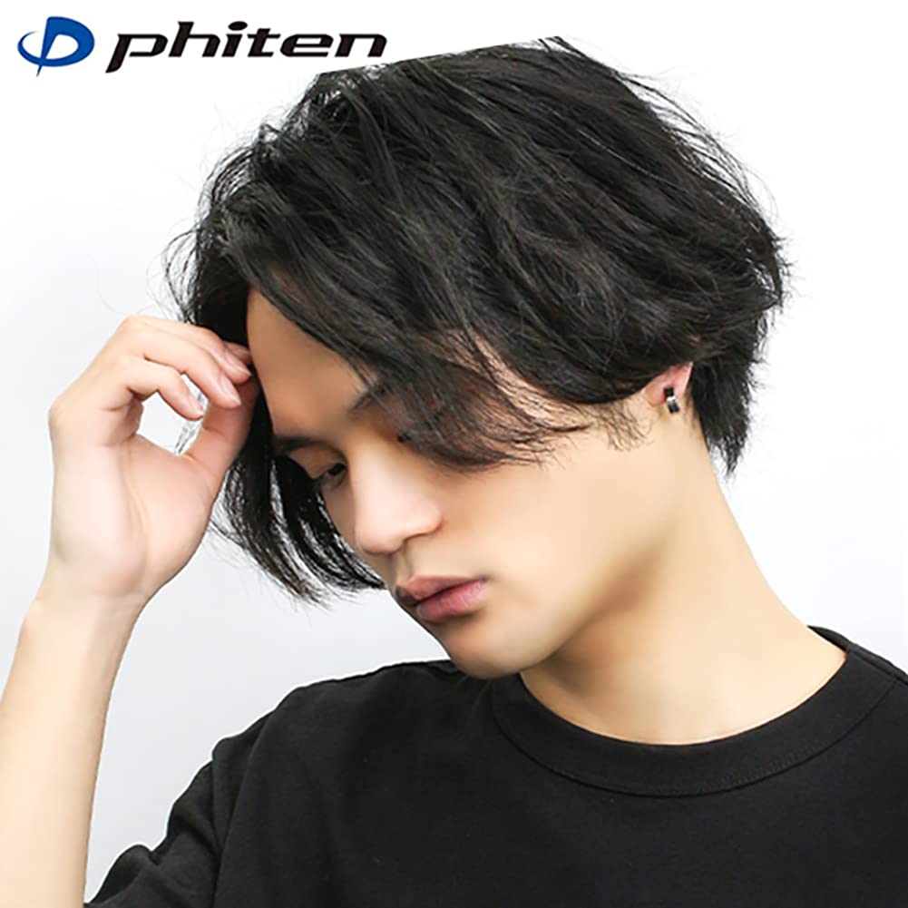 [Fefe] fe-fe x phiten [Special Edition] Phiten Titanium Hoop Stud Earrings (2-Piece Set) for Both Ears, Sports, Health, and Hypoallergenic