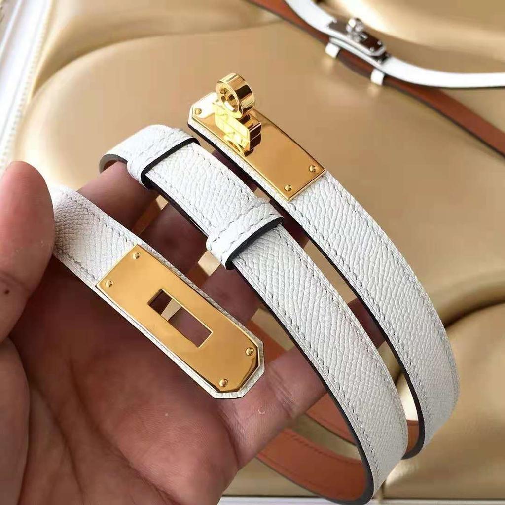 Double-Sided Head Layer Cowhide Belt Women's Fashion All-Match Four Seasons Recommended Clothes Accessories Free Size