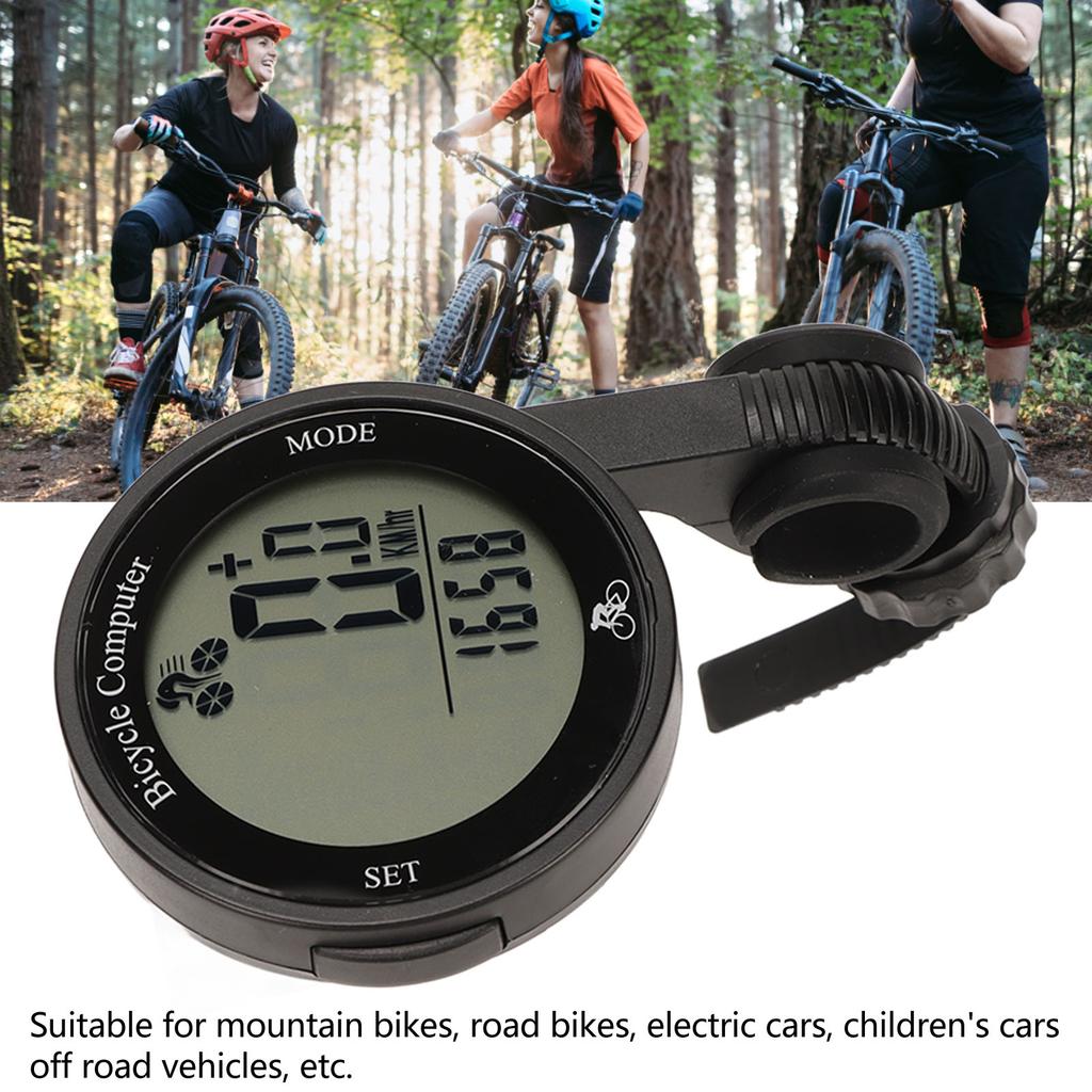 Bike Computer Speedometer Thermometer Clock Large Screen Clear Handwriting Waterproof Cycling Computer with Backlight