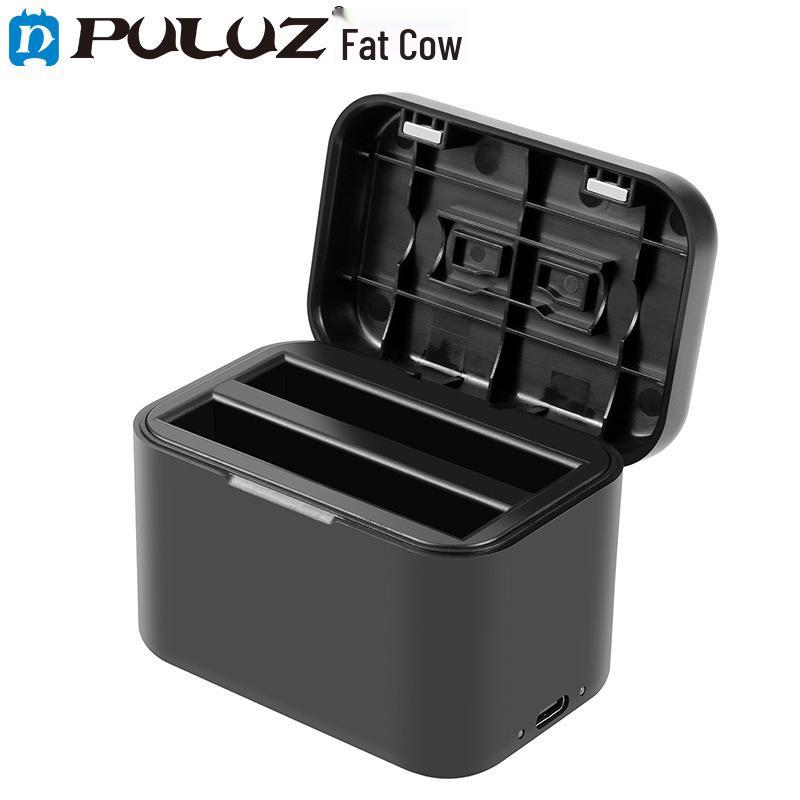 PULUZ Insta360 X4 Camera Battery Charger & Memory Card Case
