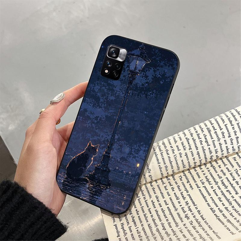 Lovely Cat Funda Phone Case For Xiaomi Redmi note 14 Pro 14 13 12 11 10 Pro 14S 12S 11S Redmi 14C 13C 10