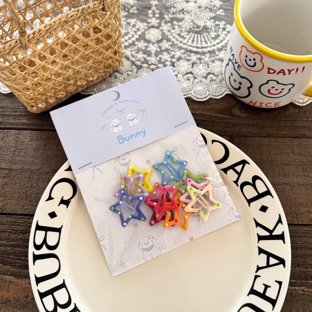 10 buc. Acele de păr coreene noi pentru copii, fete, culoarea ceaiului cu lapte, barete prințesă, clemă laterală, accesorii de păr pentru fetiță