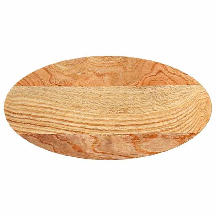 VidaXL Table Top 80x40x2 Cm Solid Oak Wood Oval, Coffee Table Top, Replacement Table Top, 4009045