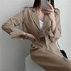 Women's Plus Size Business Suit Jacket + Pants 2 Piece Set