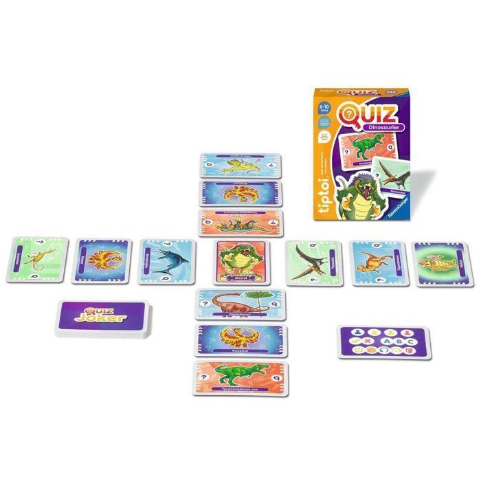 Ravensburger - 00165 - Tiptoi Quiz Dinosaurier, Quizspiel Für Kinder AB 6 Jahren, Für 1-4 Spieler