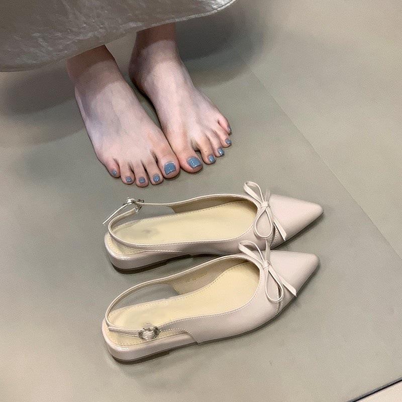 

Остроносые сандалии с сумкой на носке, темпераментные, для работы, на толстом каблуке, элегантные, с пряжкой, одинарные туфли, женские 35