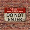 No Trespassing 8x12 Inch Metal Tin Sign Rustic Wall Art Home Decor
