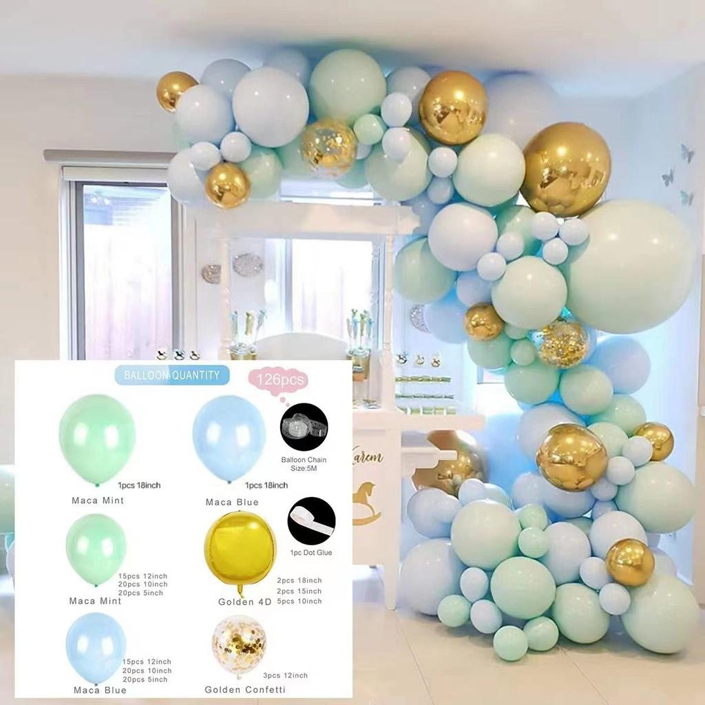 Vintage Balloon Chain Birthday Party Balloon Package Wedding Wedding Arrangement Latex Balloon Chain Set